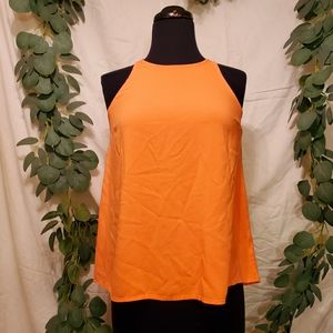 Gap tangerine orange flowy tank top size XSmall